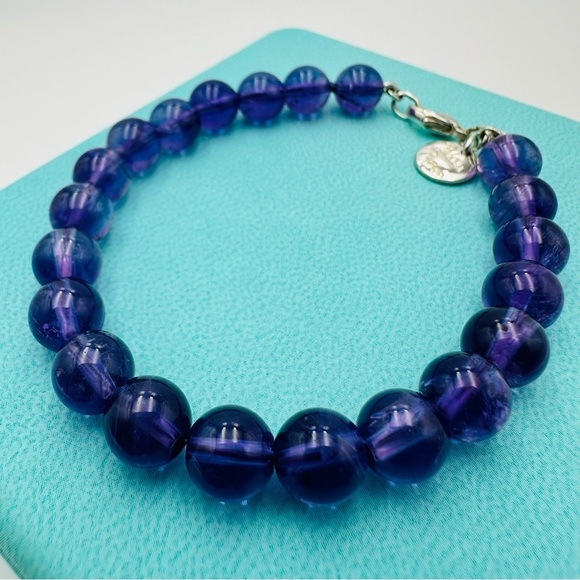 RARE Tiffany & Co. Paloma Picasso Amethyst Beaded Bracelet 7.5” with Packaging